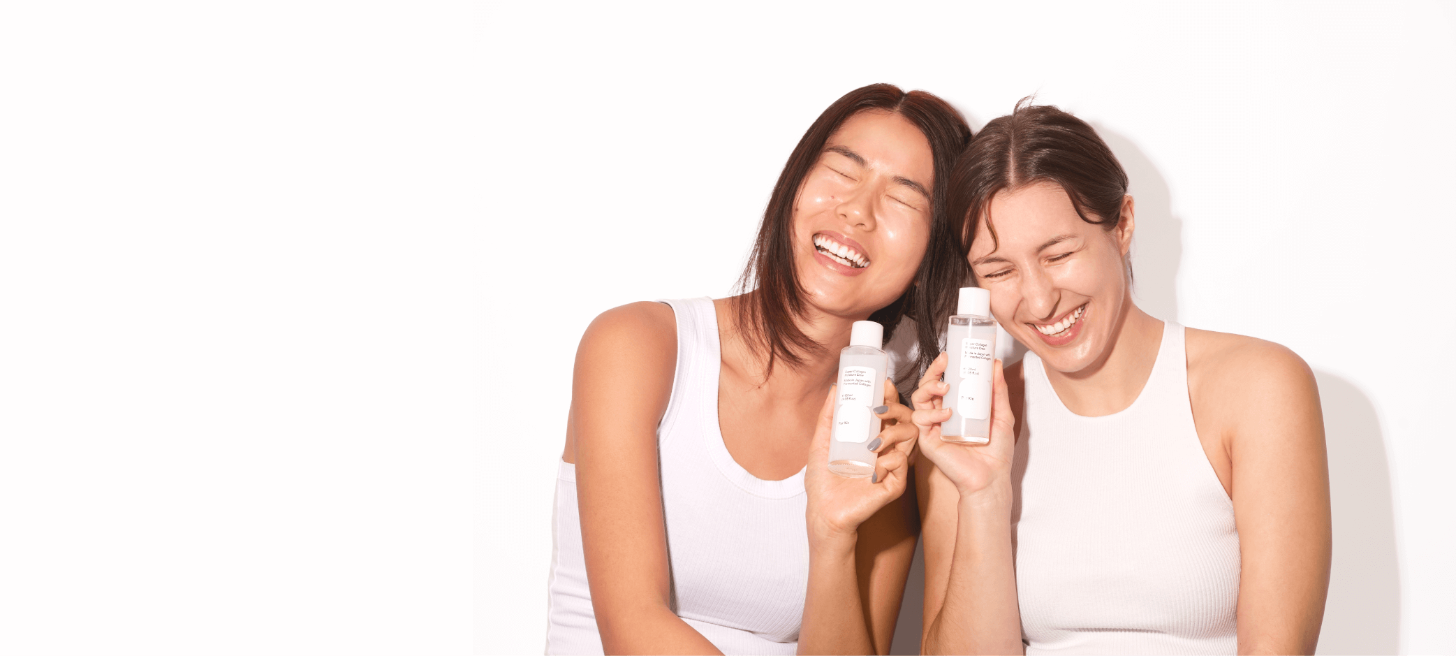 Par Kie Peers smiling knowing how good Super Collagen Moisture Dew is